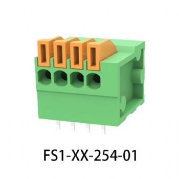 FS1-XX-254-01 PCB spring terminal block