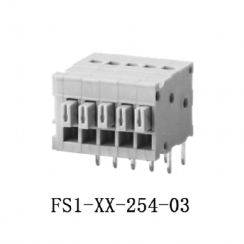 FS1-XX-254-03 PCB spring terminal block