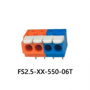 FS2.5-XX-550-06T PCB Spring terminal block