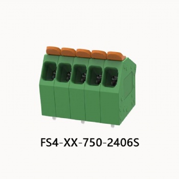 FS4-XX-750-2406S PCB spring terminal block