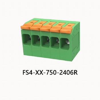 FS4-XX-750-2406R PCB spring terminal block